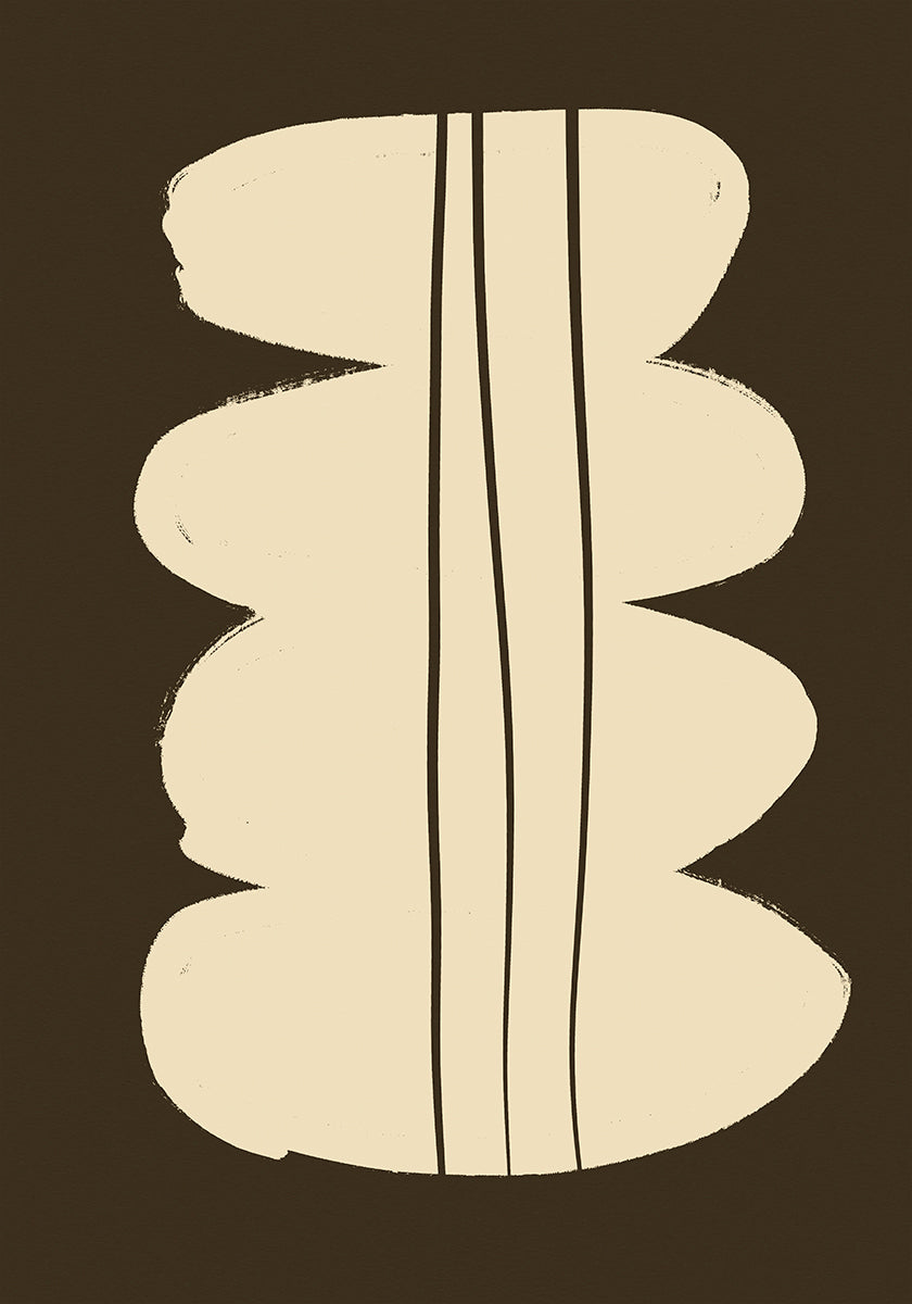 Curved Lines Harmony Poster