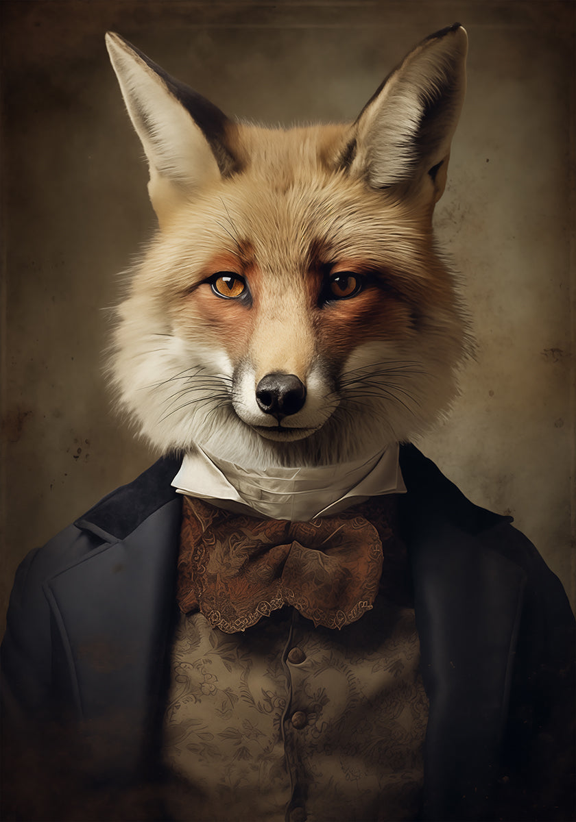 Fox Portrait Poster