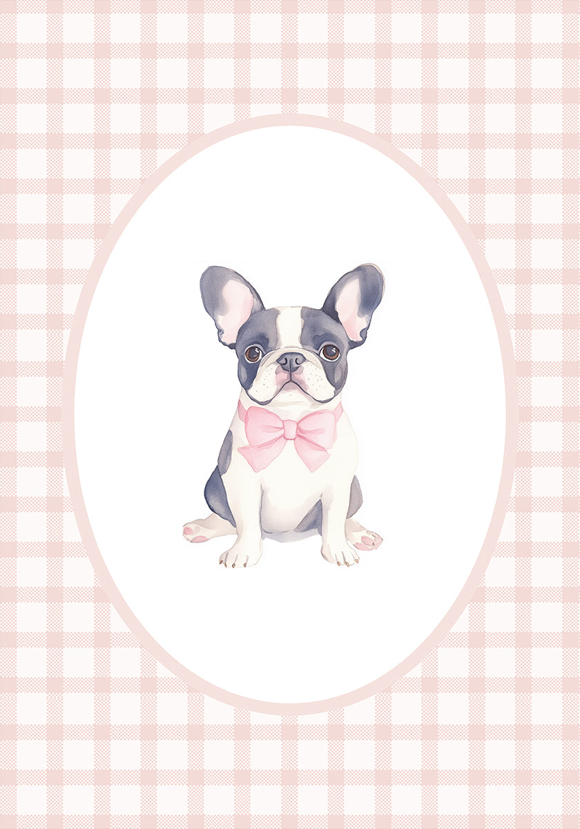 French Bulldog Watercolor Poster