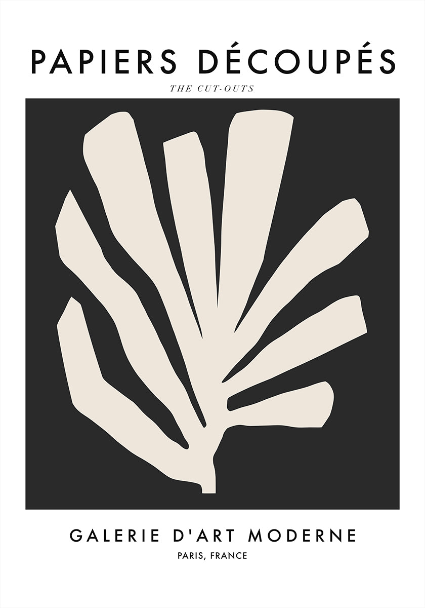 Silhouette Leaves Poster