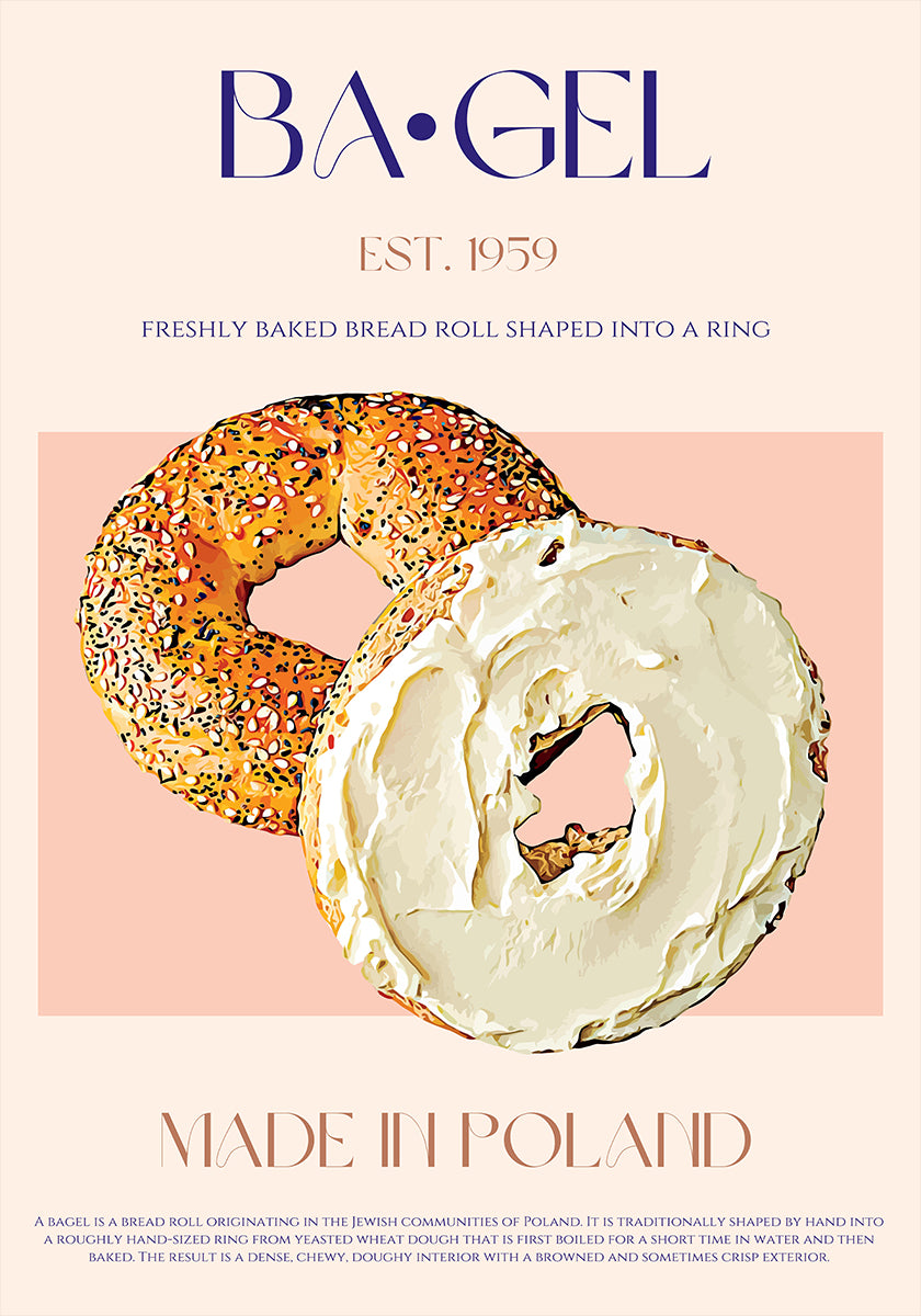 Polish Bagel Delight Poster