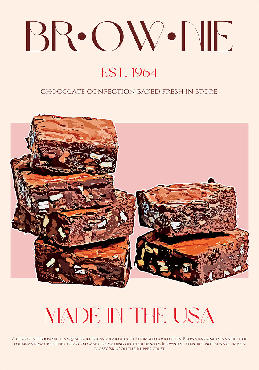 Choco Brownies Delight Poster