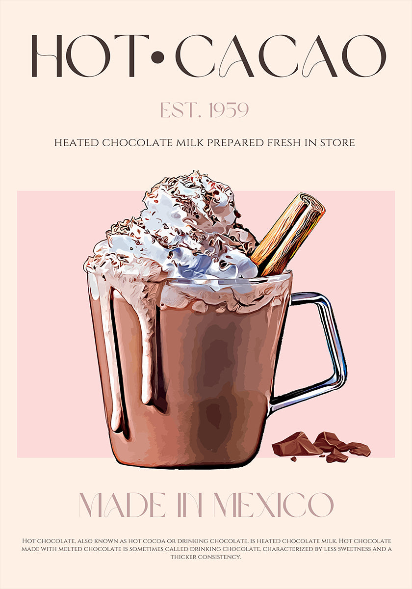 A Mug of Creamy Hot Cacao Poster