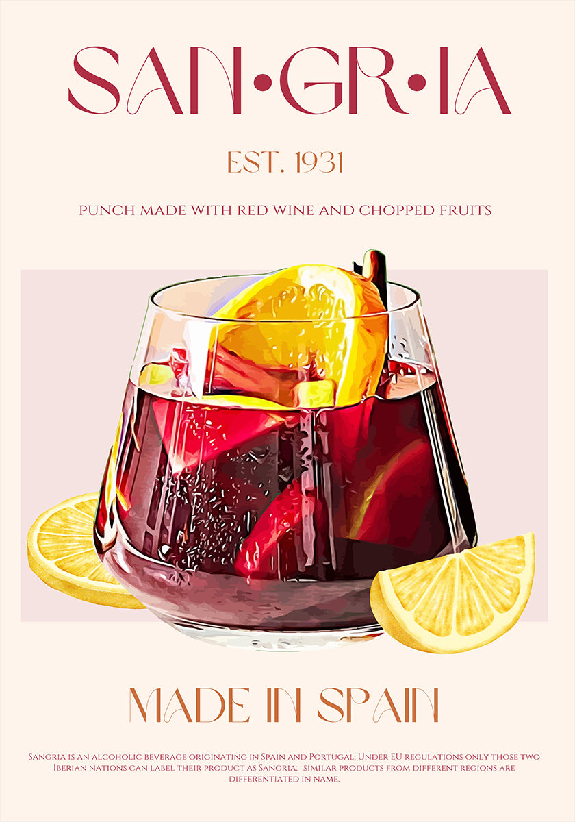 A Glass Filled With Red Wine Poster