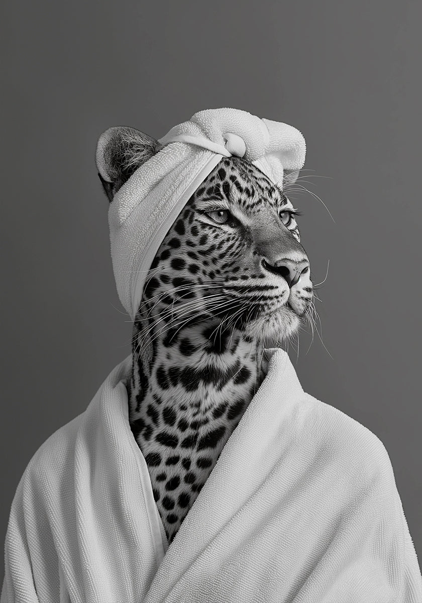 Lady Leopard Spa Day Poster