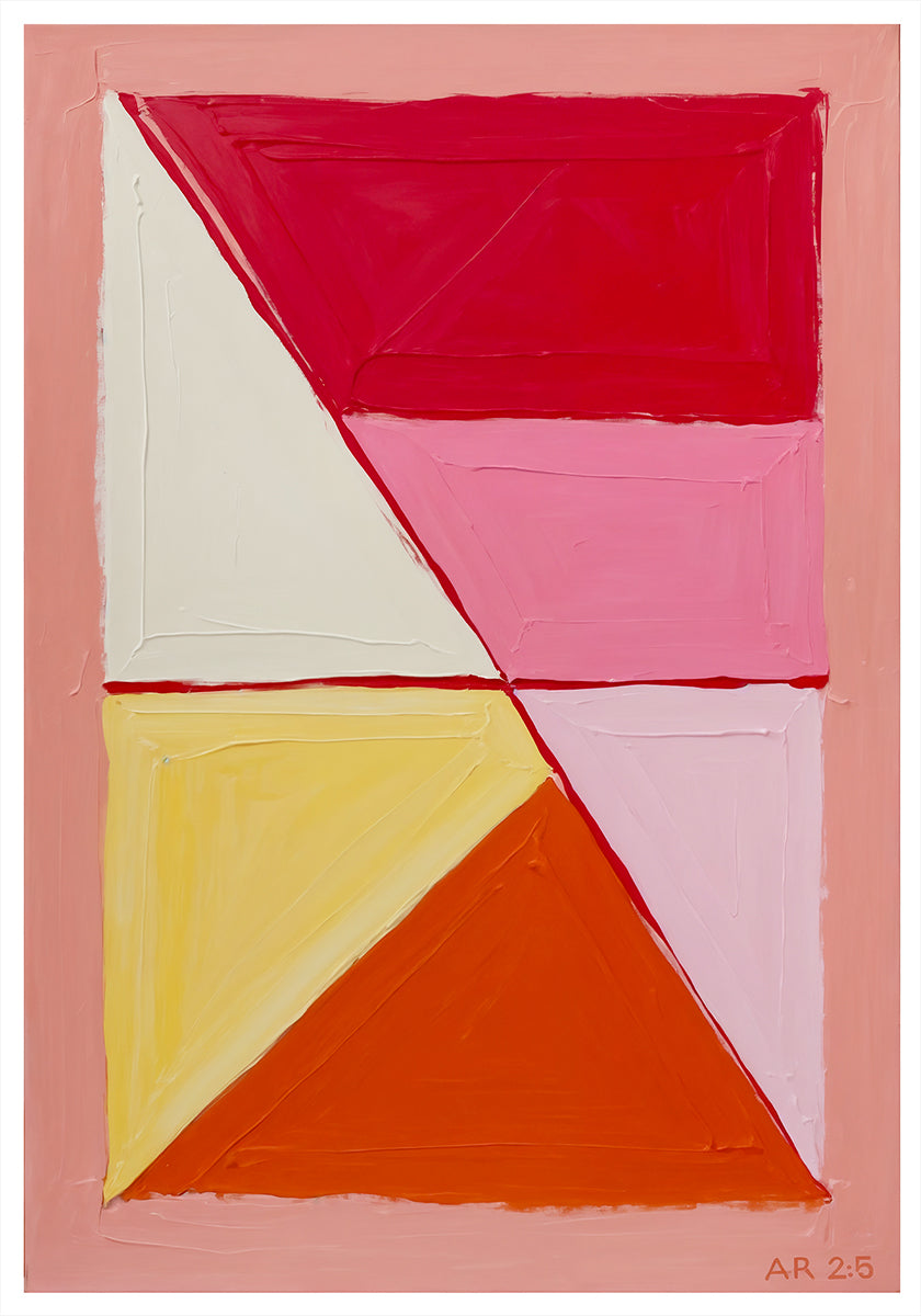 Geometric Warmth Poster