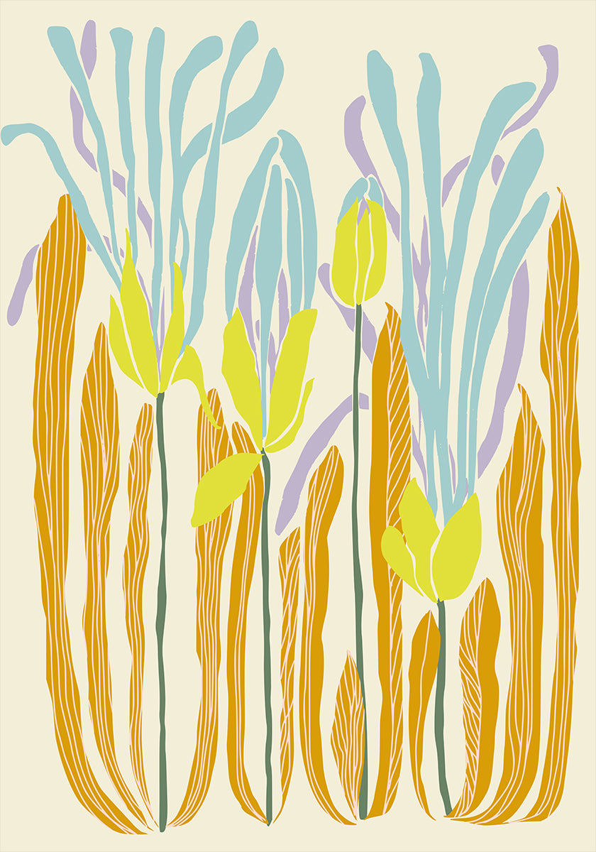 mellow anticipation budding flowers Poster