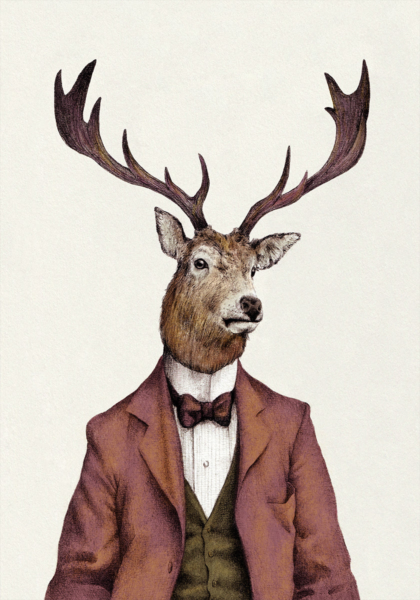 A deer With Human Attire Poster