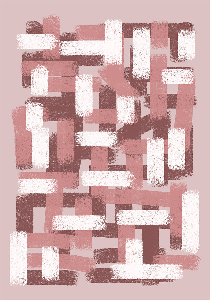 Blush Grid Poster