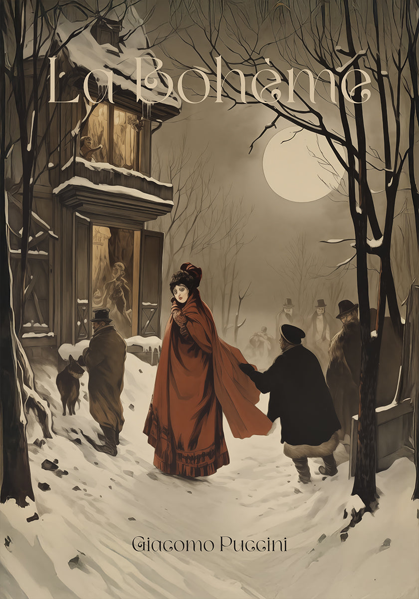 La Bohème Opera Captures A Winter Poster