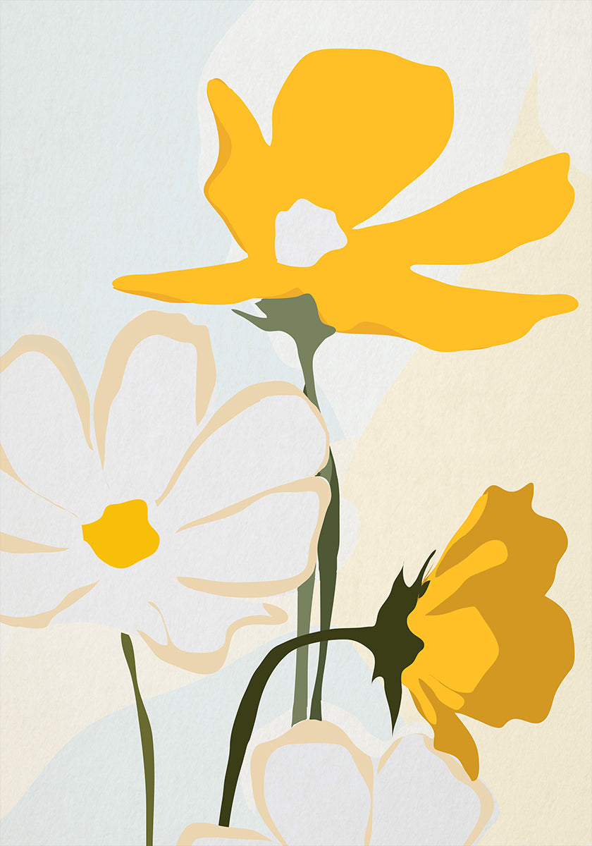 Yellow Flowers Poster