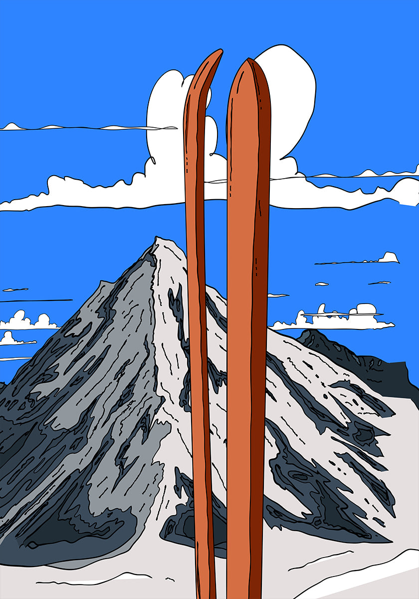 A Wonderful Ski Vacation Poster