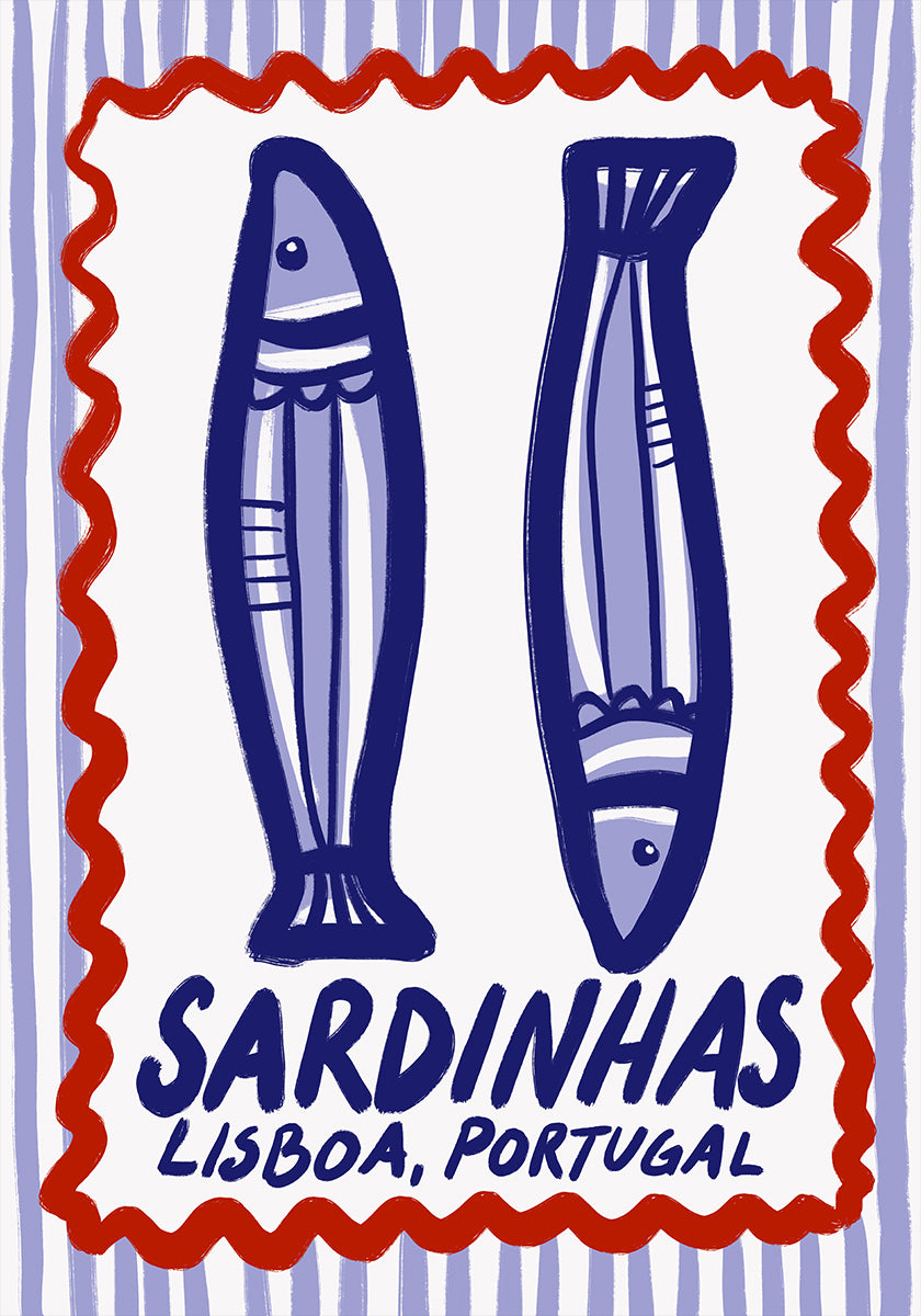 Lisbon Sardines Delight Poster