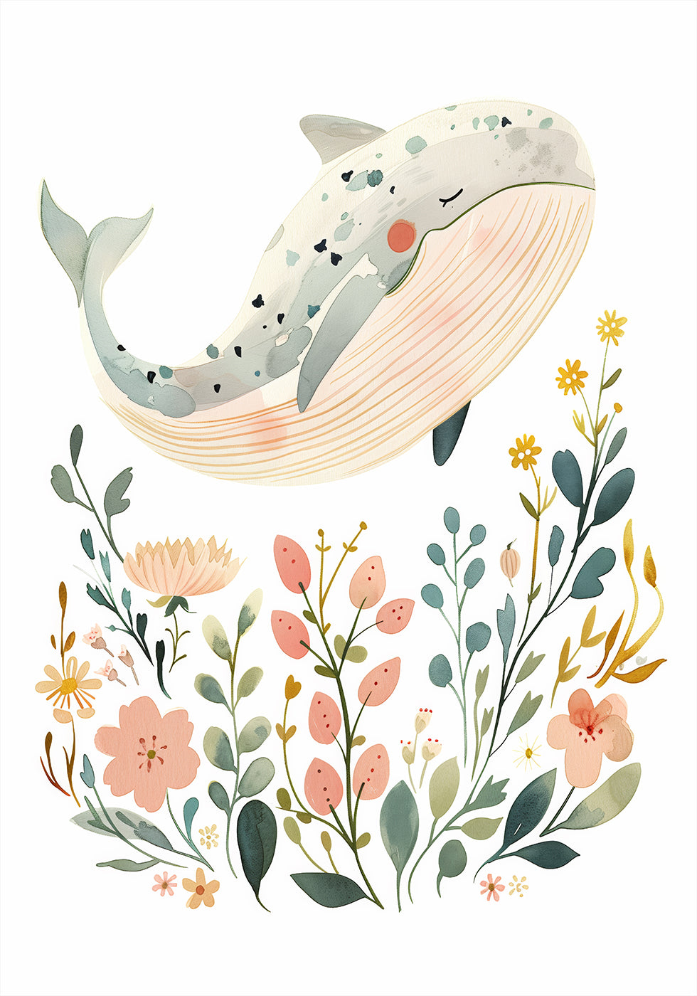 Happy Whale Poster