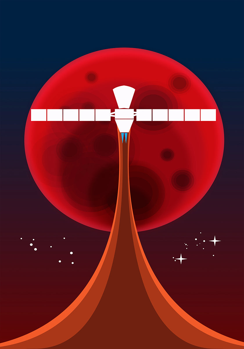 Mars Space Art Poster
