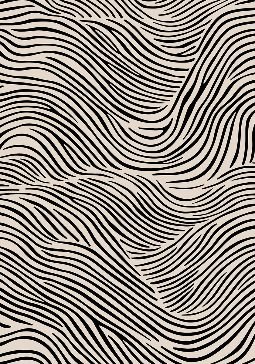 Flowing Lines Art Poster