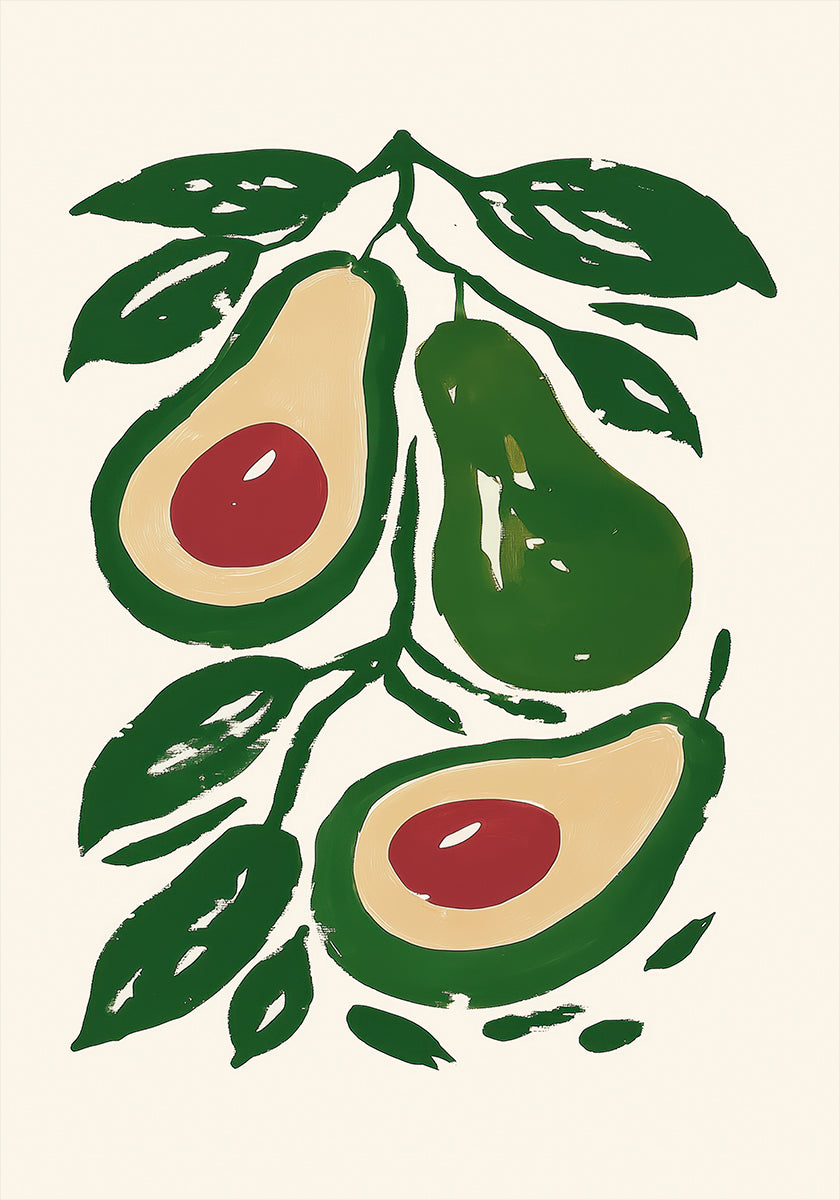 Avocado Branch Art Poster