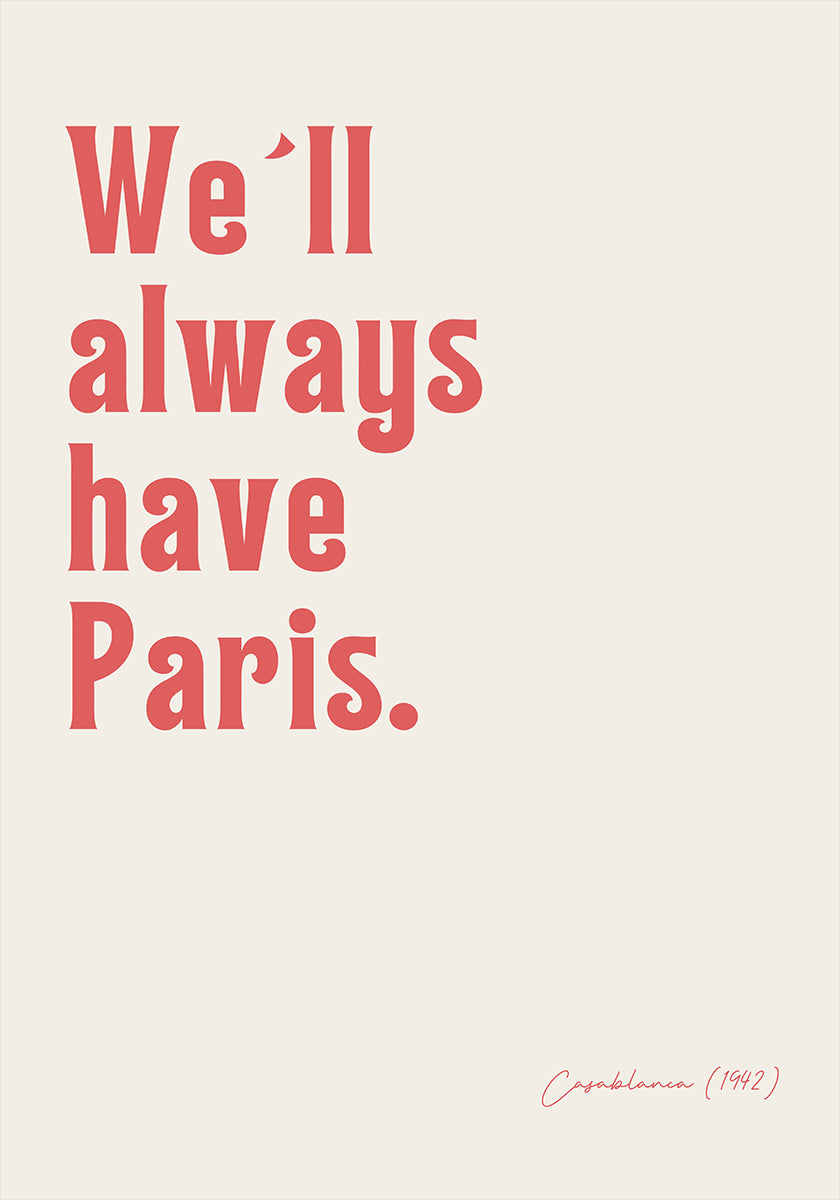 Modern Typographic Artwork Poster