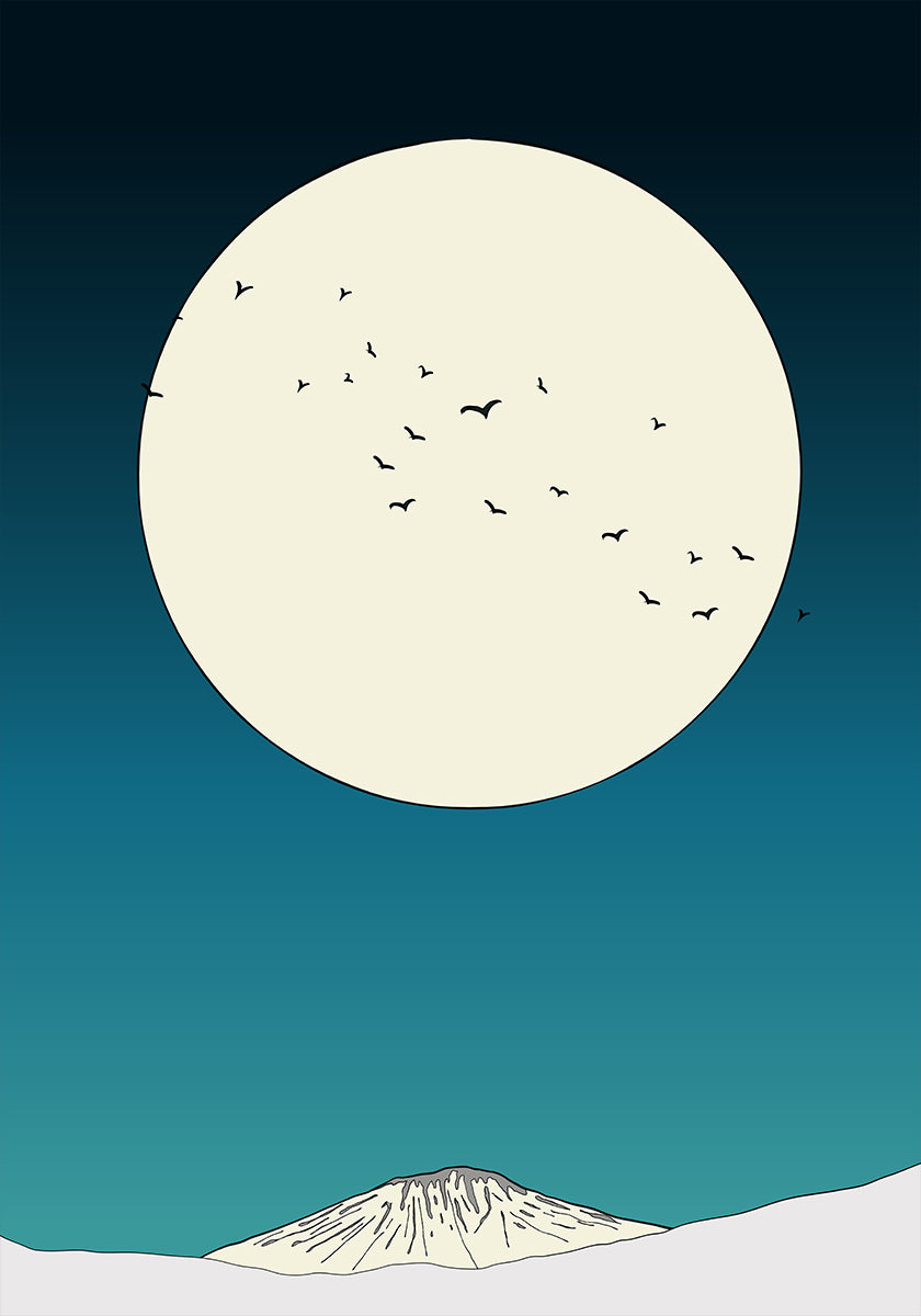 Moonlit Ascent Poster