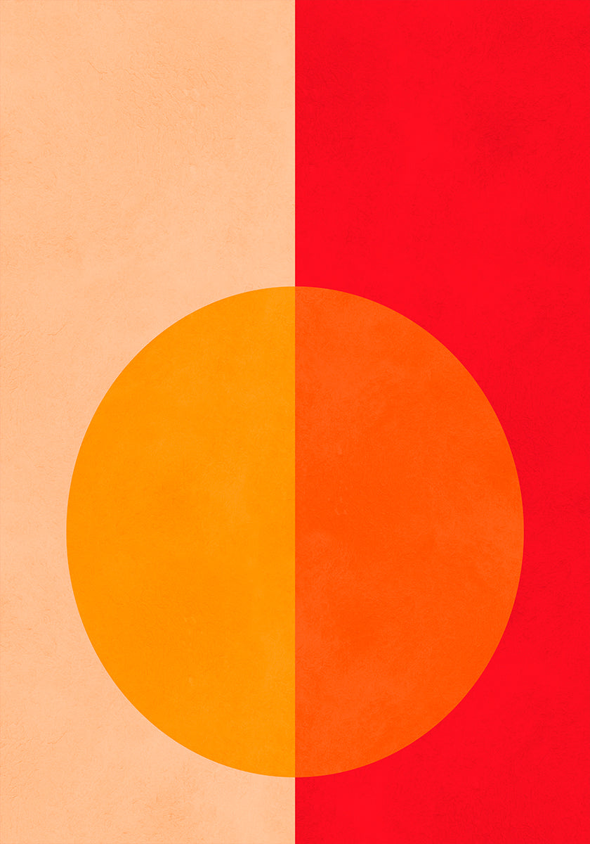 Bold Bisected Circle Poster