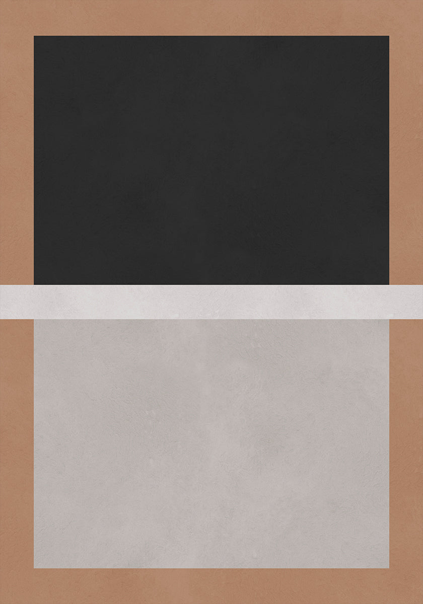 Black and Brown Blocks Poster
