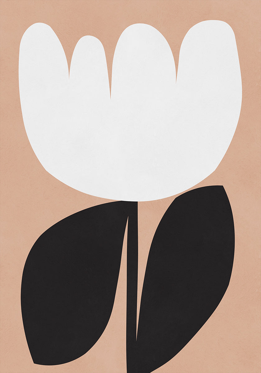 Expressive flower Shapes Poster