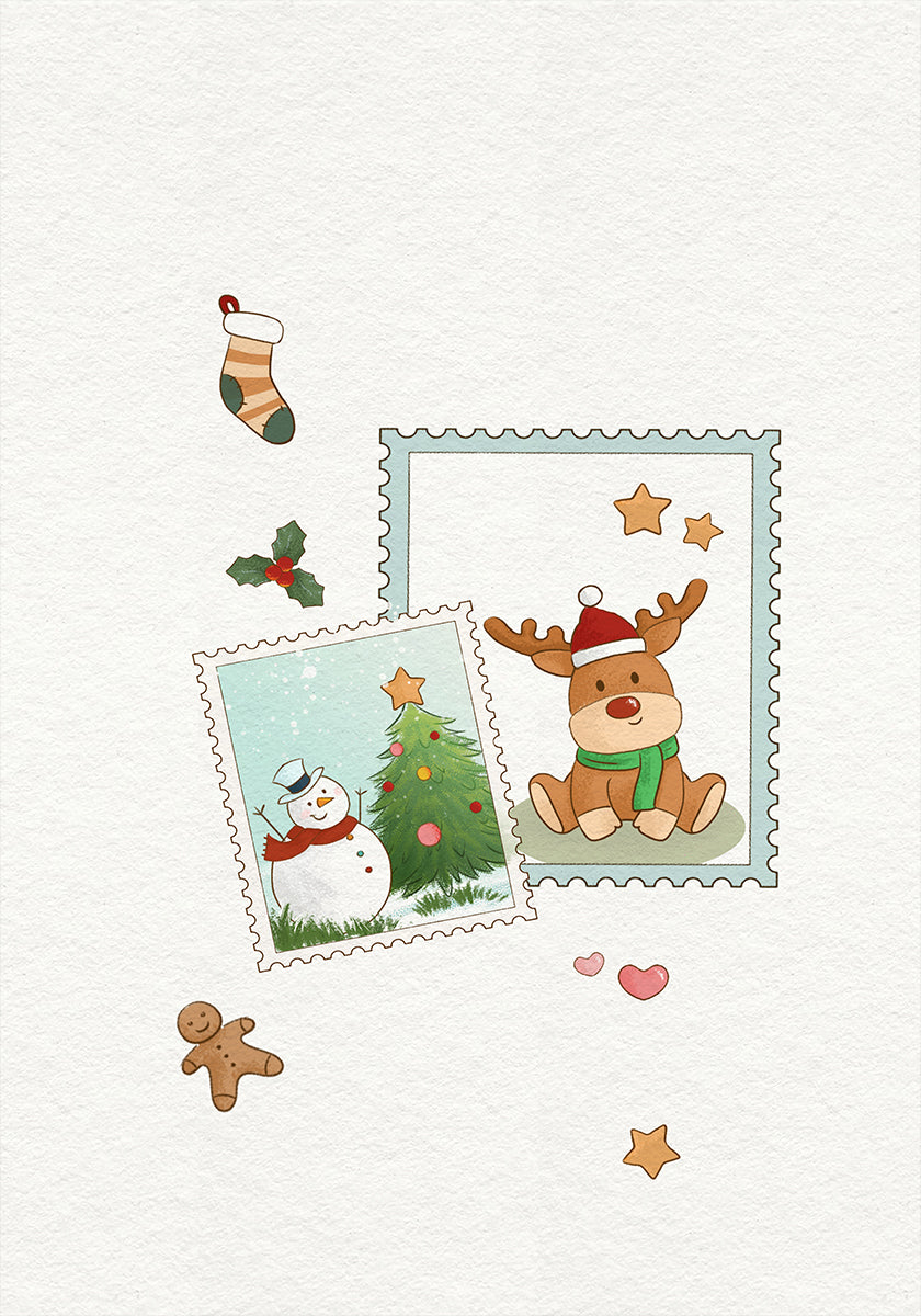 Christmas Stamps & Holiday Memories Poster