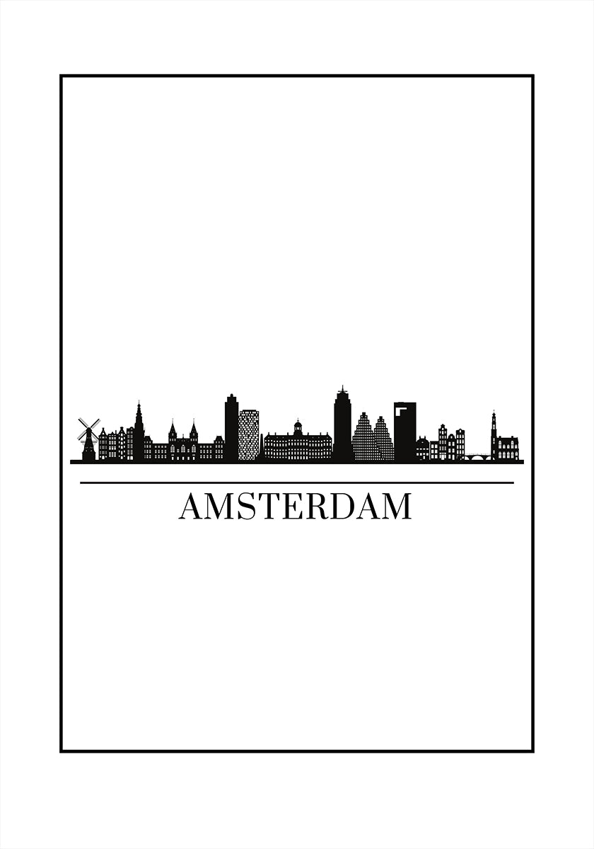 Amsterdam Skyline Poster