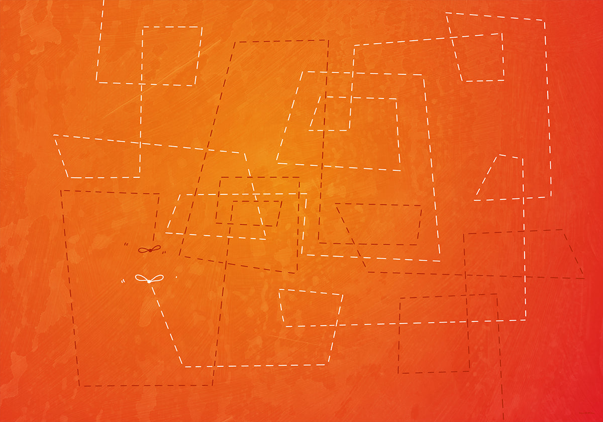 The Abstract Orange Poster