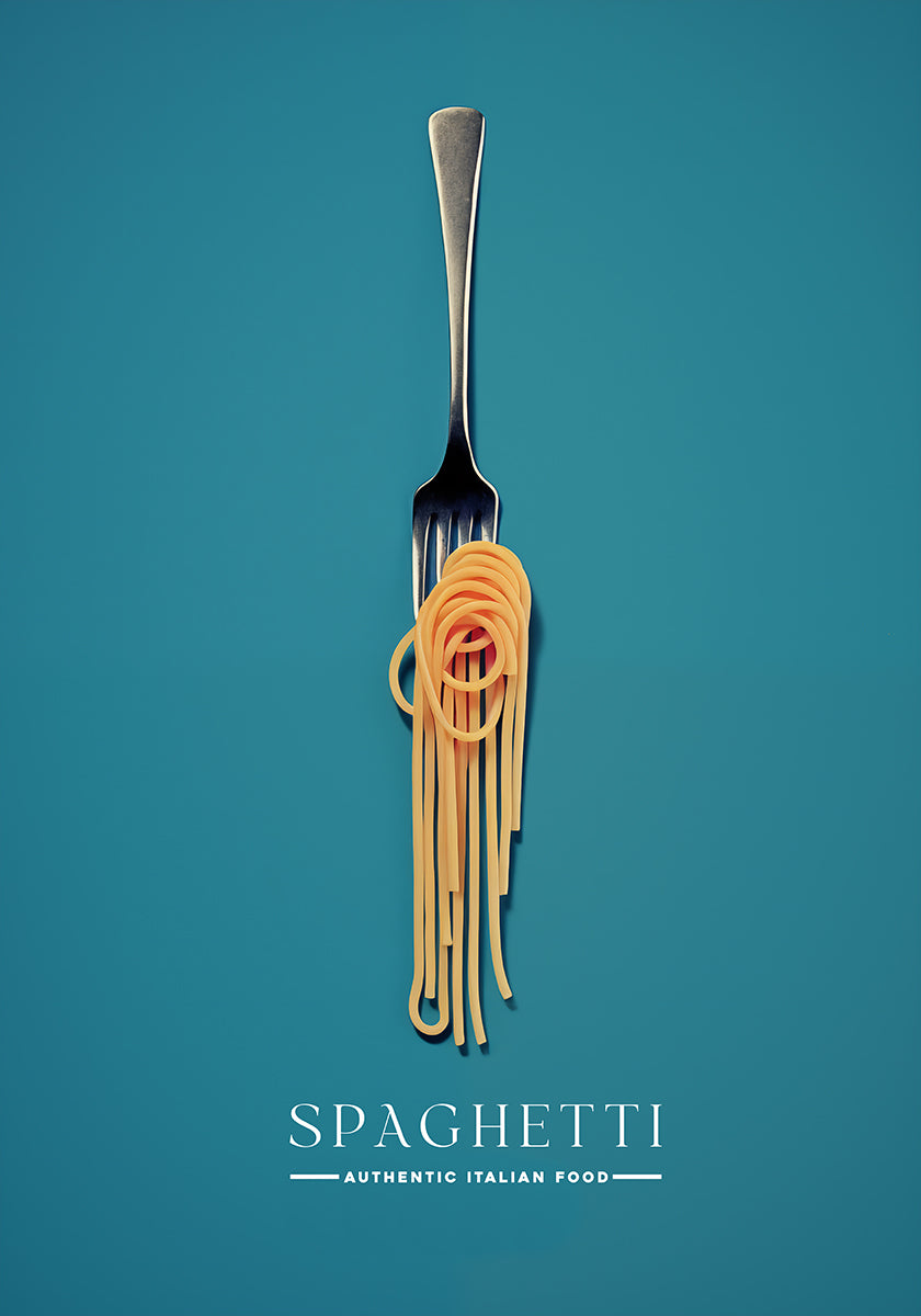 A Fork Wrapped In Spaghetti Poster