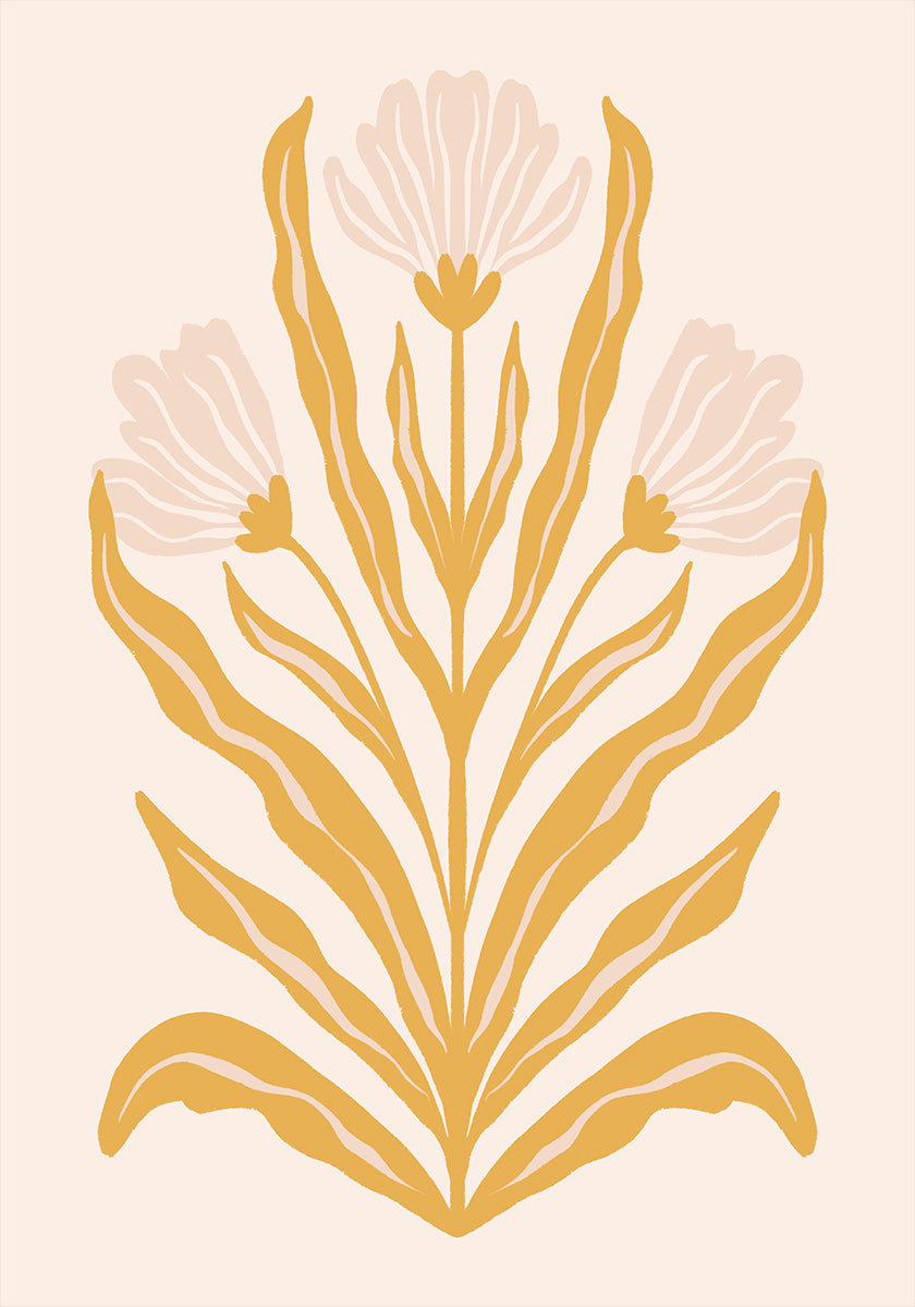 Symmetrical Pastel Flowers