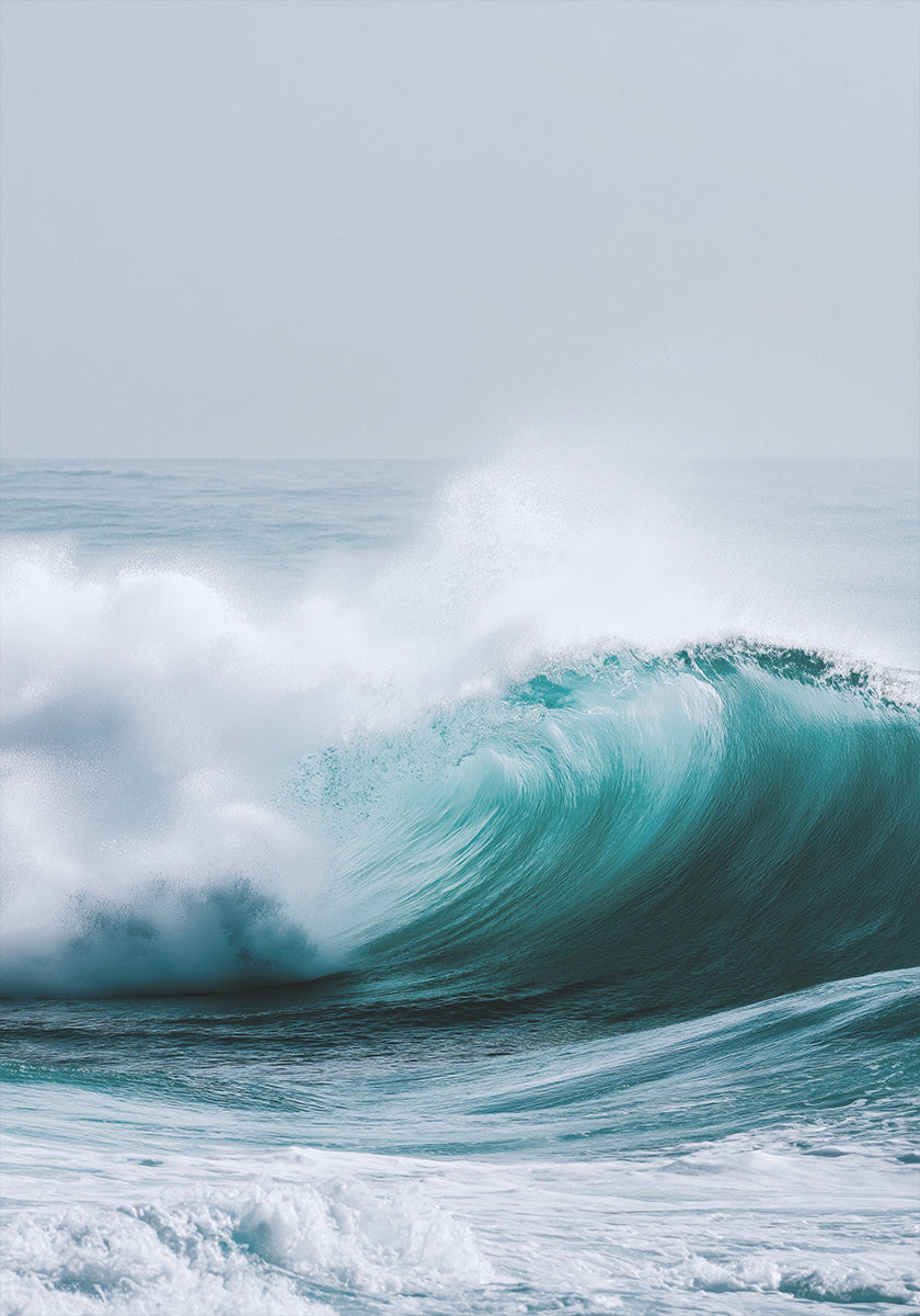 Ocean Wave in Motion Poster