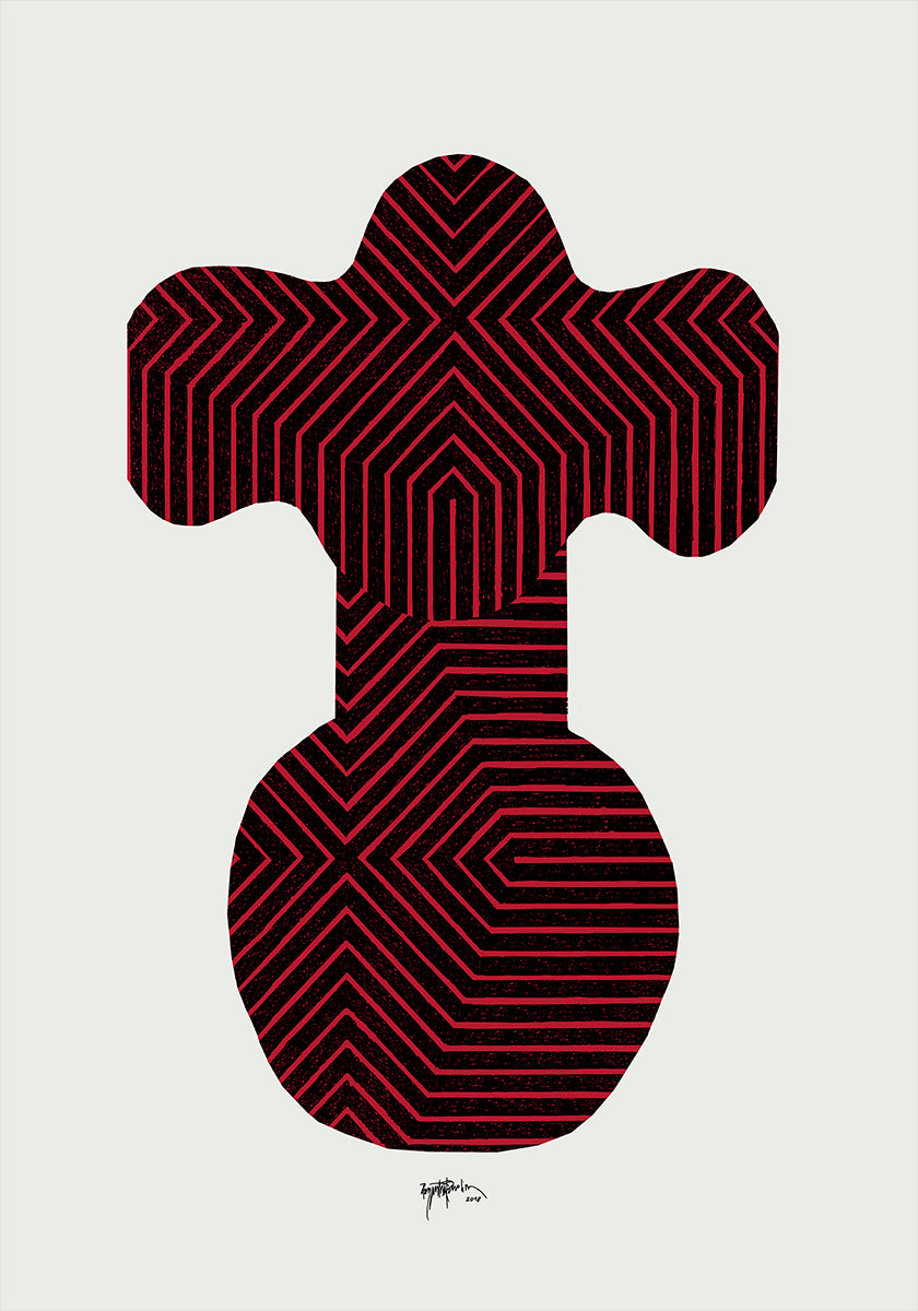 Celestial Garden II red version Poster