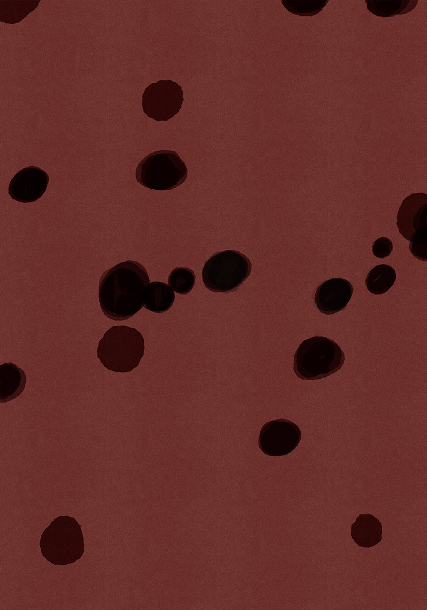 Dark Cocoa Dots Poster