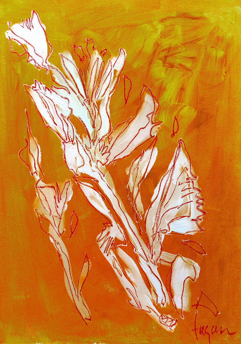 Dream garden 4 Ochre Poster