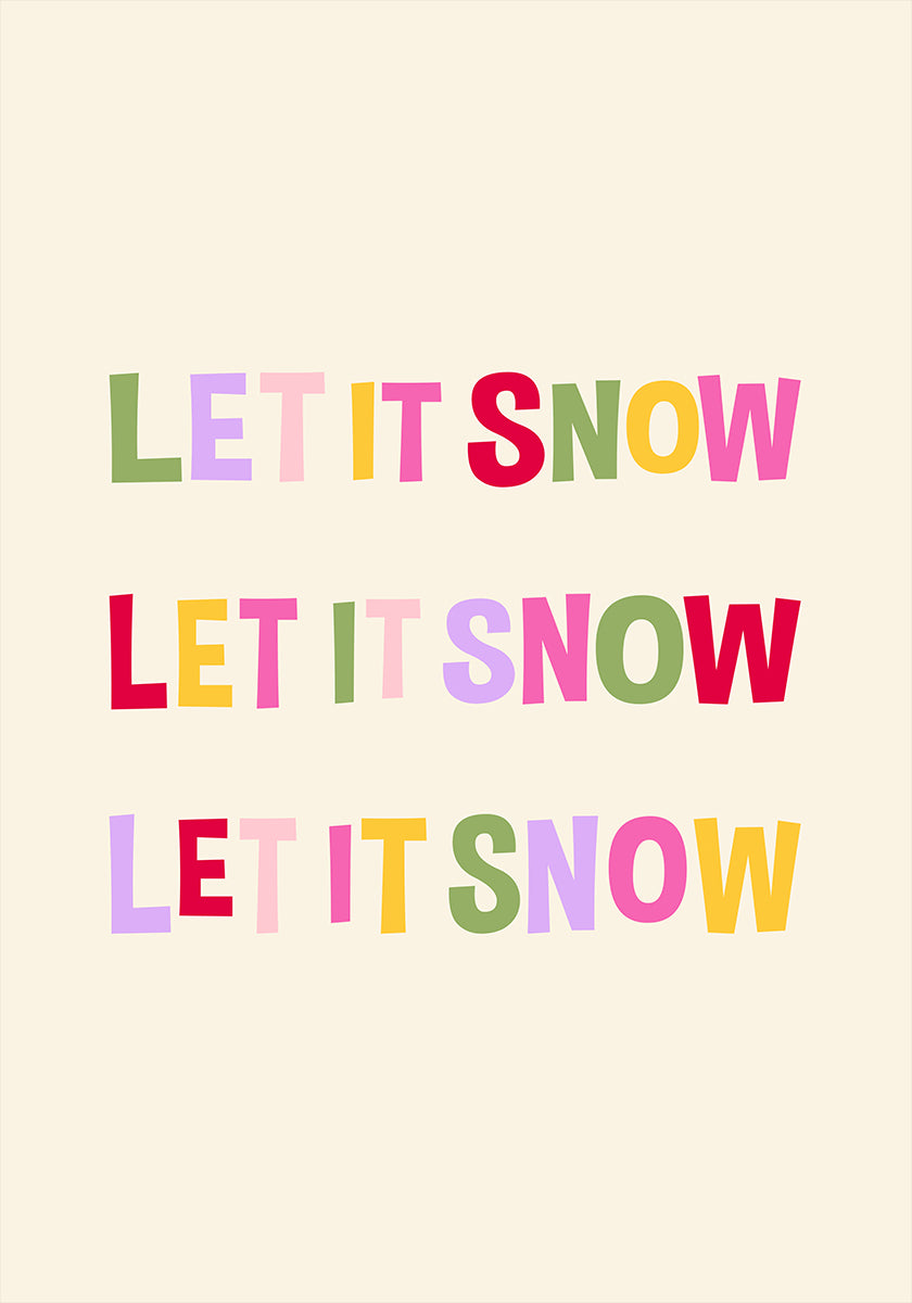 Let It Snow No.2 Poster