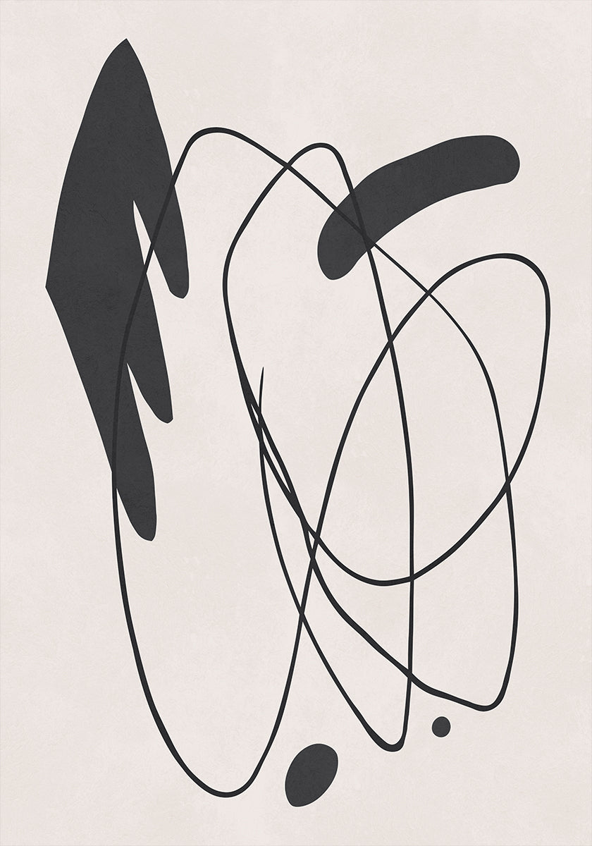 Expressionist forms and lines 11 Poster