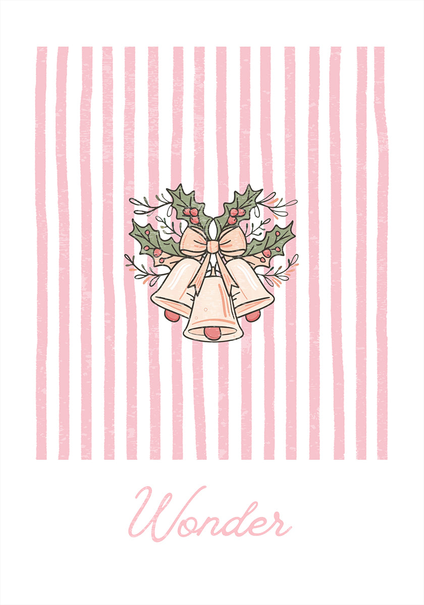 Bells Wonder - Pink Stripes Poster