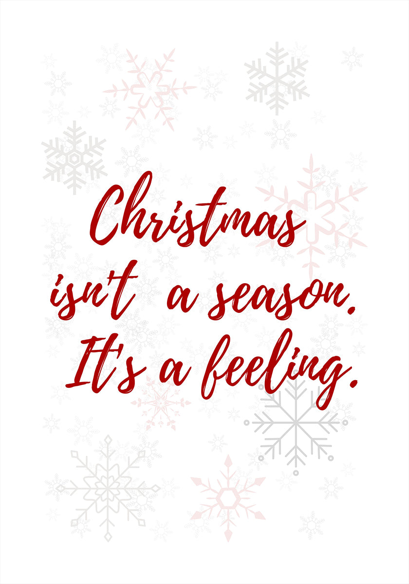 Christmas is a feeling Poster