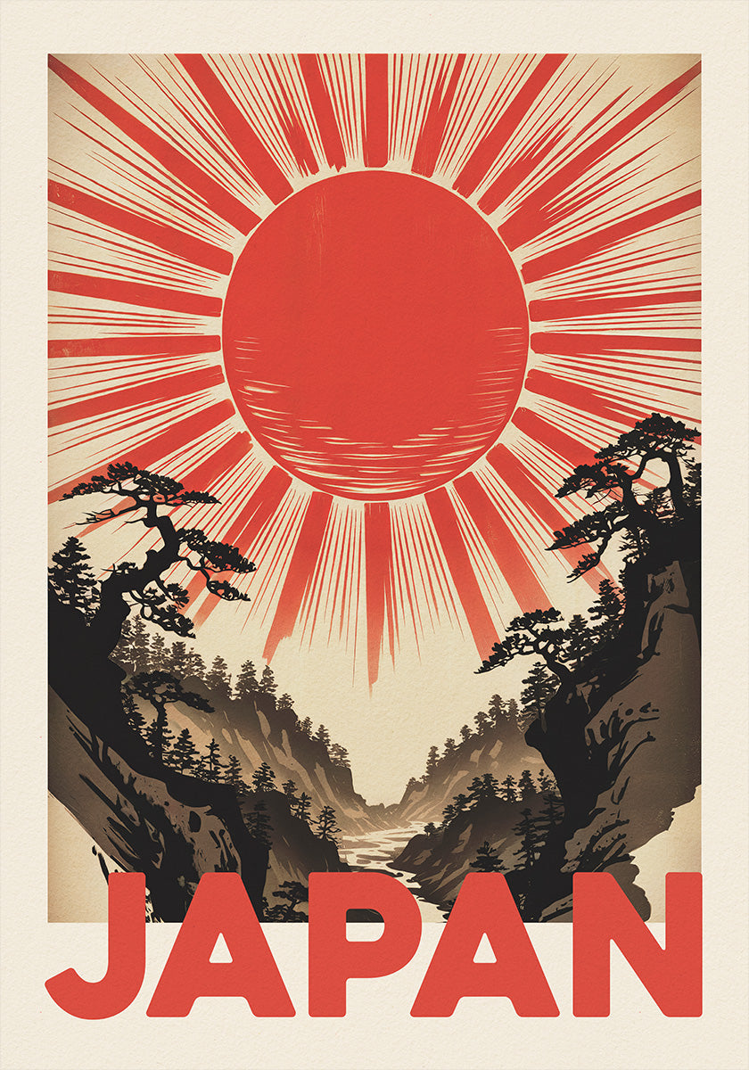 Japanese Sun Poster