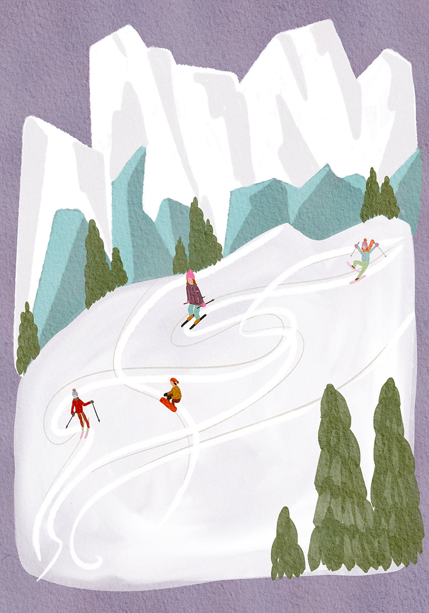 Skiers Poster