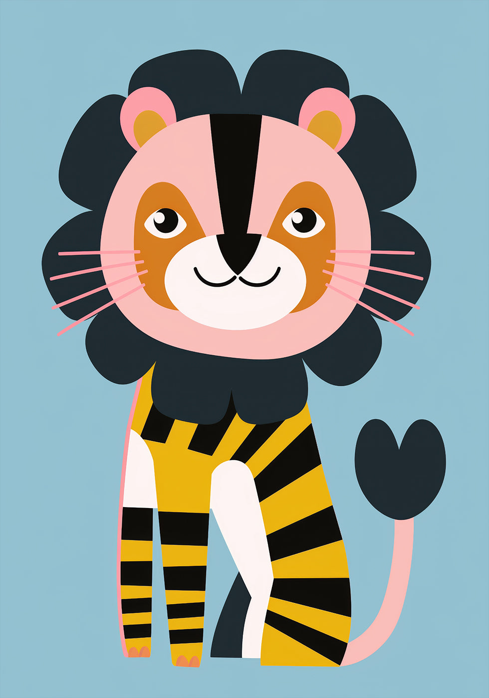 Happy Lion Poster