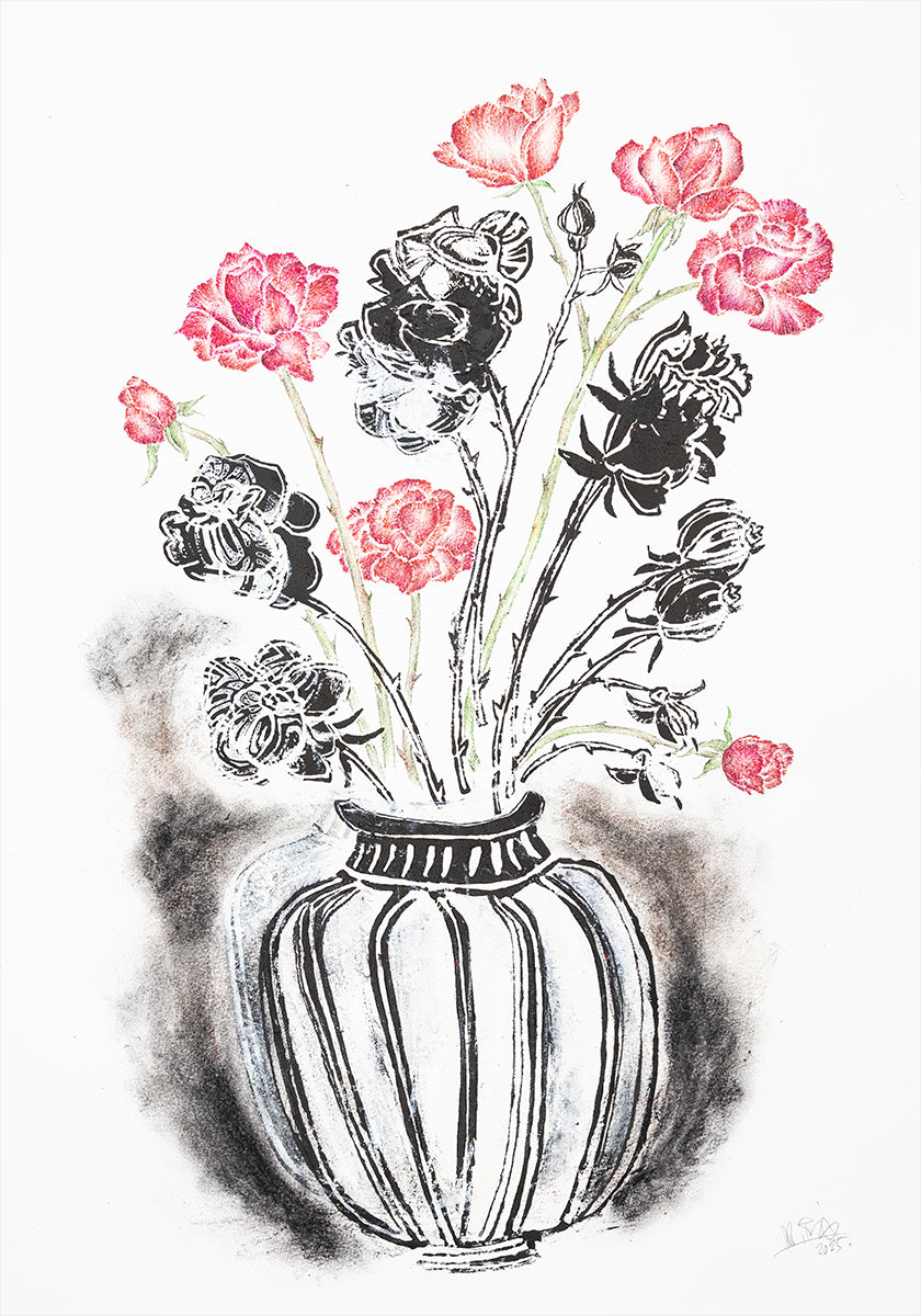 Dark Flowers Poster
