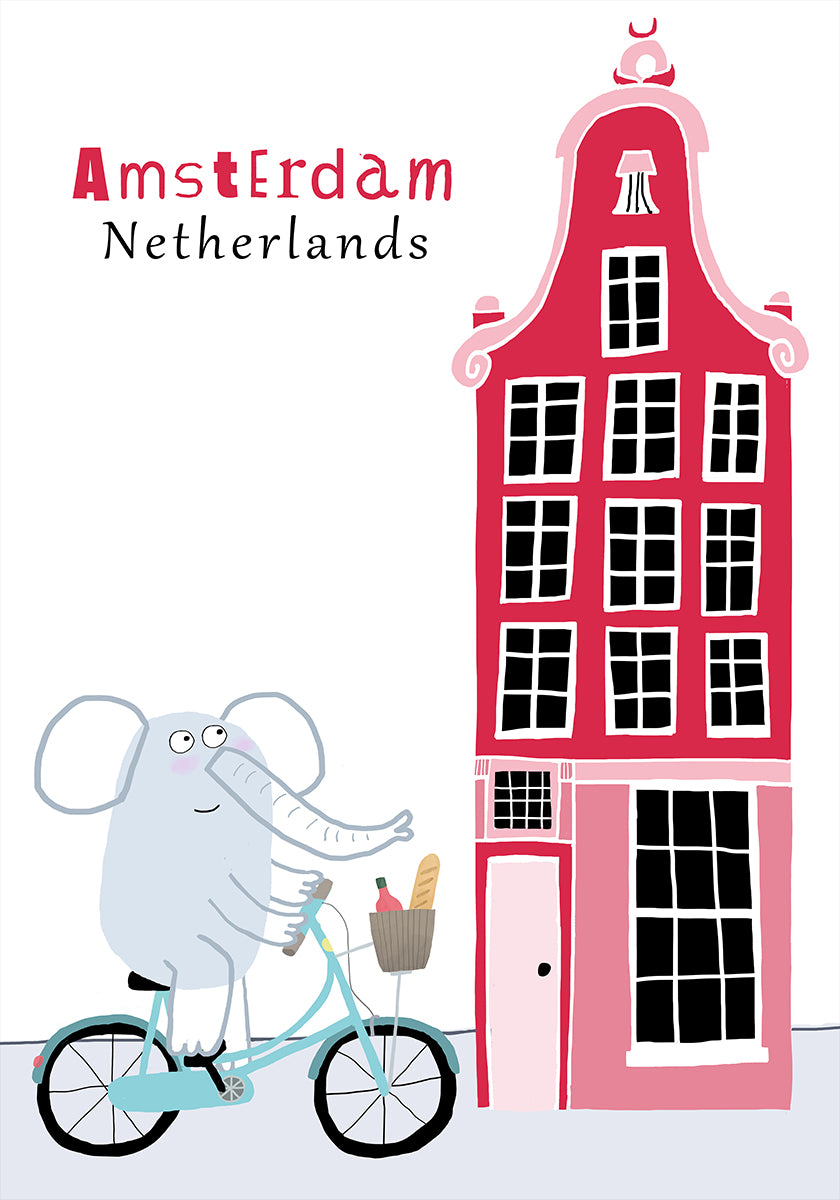 Iconic Dutch House, Amsterdam Poster