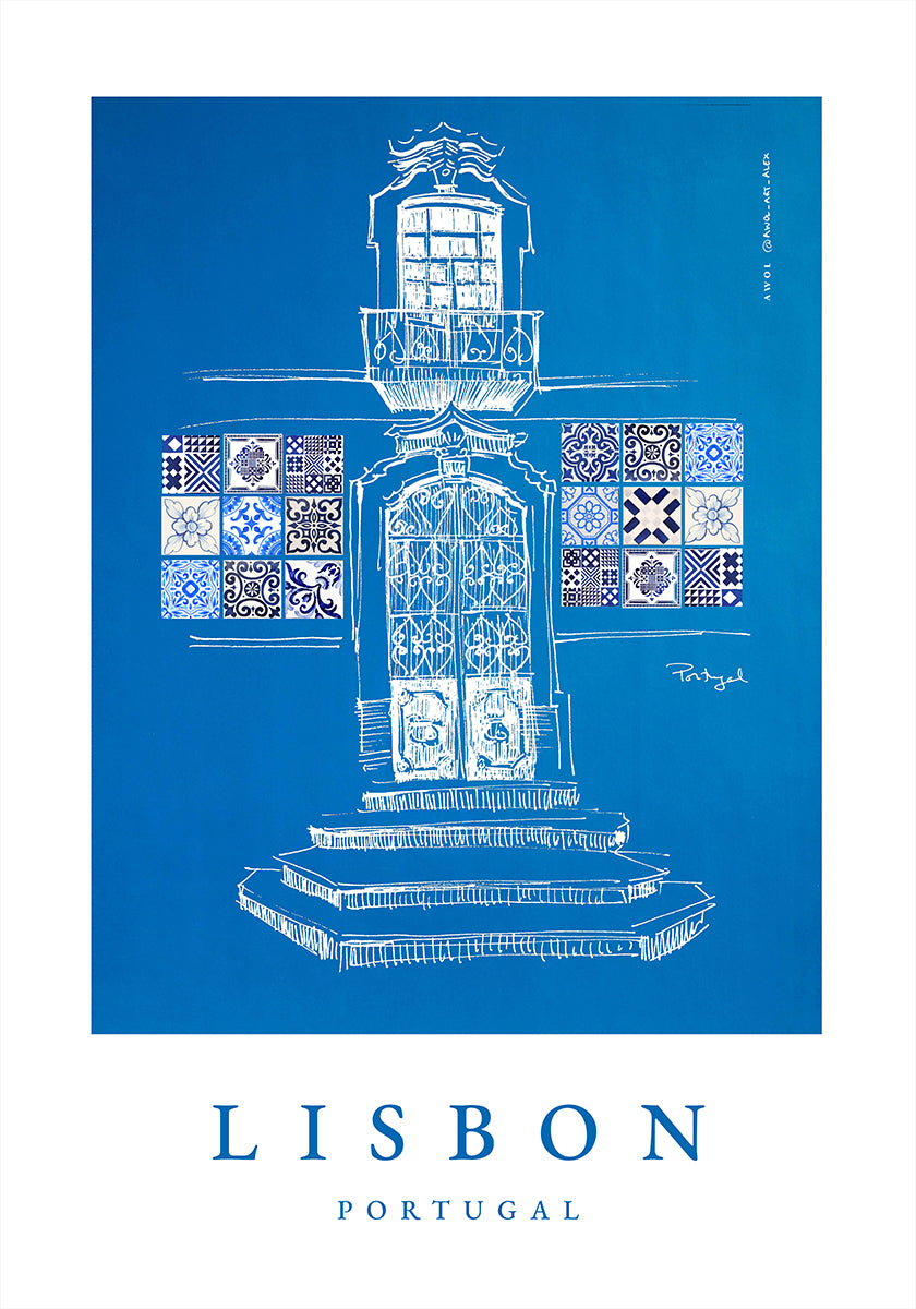 Lisbon Windows, Doorway &amp; Patterns Poster