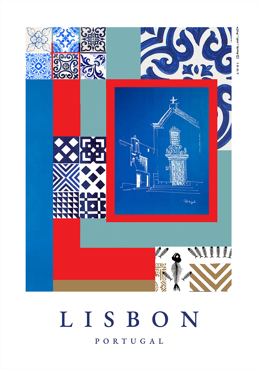 Lisbon Façades Poster