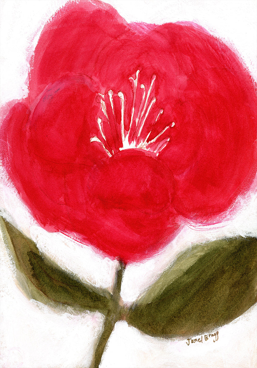 Floral In Red for Cierra Poster