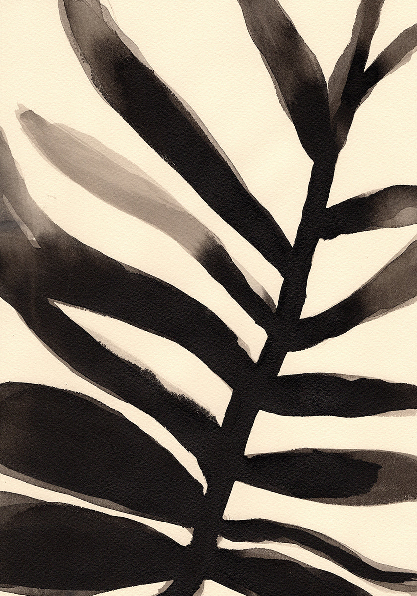 Branches in Black and Beige I Poster