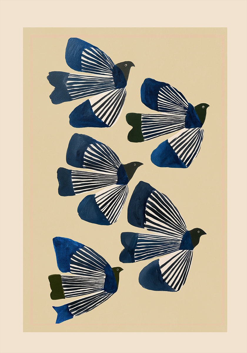 Birds In Flight Poster