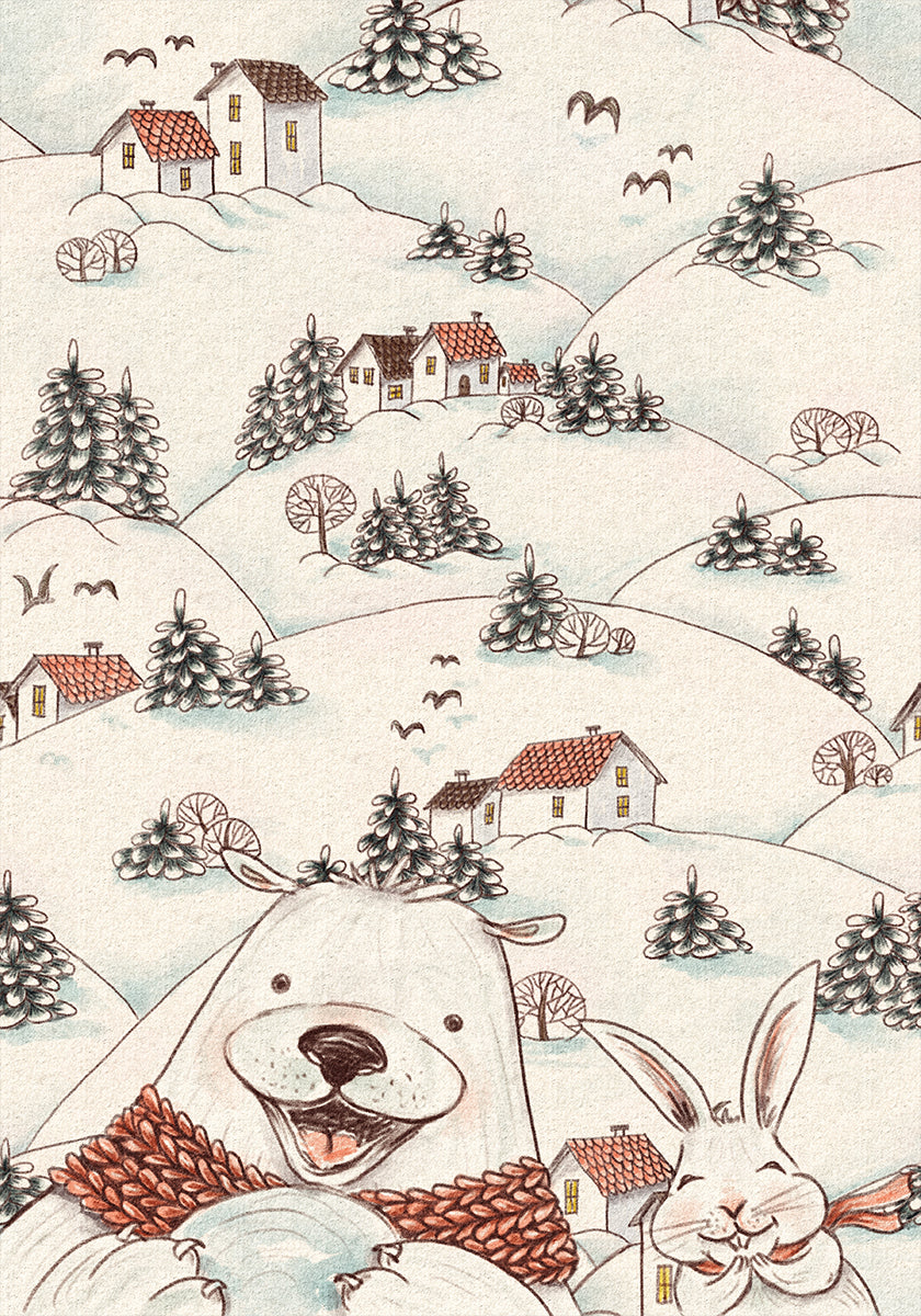 Over the Snow Fields Poster